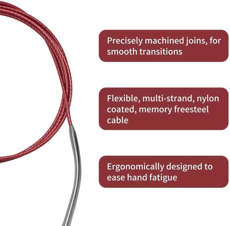Soosui 2.5 mm Circular Knitting Needles US1.5 |47 inches/120 cm | for Beginners Knitting Shawls, Scarves, Blankets and Other Large Projects! - Image 3